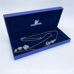 MaxSold Auction: Swarovski Crystal Balls Pendant Necklace with Silver-Tone Chain - Vancouver (British Columbia, Canada) SELLER MANAGED Downsizing Online Auction - W20th Avenue (CONDO)