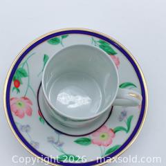 MaxSold Auction: Tiffany American Garden (Discontinued) Cup and Saucer Set  - Vancouver (British Columbia, Canada) SELLER MANAGED Downsizing Online Auction - W20th Avenue (CONDO)