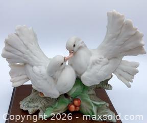MaxSold Auction: Vintage Signed Giuseppe Armani Porcelain Pair of Doves on Branch Figurine - Vancouver (British Columbia, Canada) SELLER MANAGED Downsizing Online Auction - W20th Avenue (CONDO)