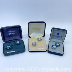 MaxSold Auction: Wedgwood Jasperware Cufflinks, Golden Hind Ship Motif (3 pairs) - Vancouver (British Columbia, Canada) SELLER MANAGED Downsizing Online Auction - W20th Avenue (CONDO)