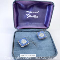 MaxSold Auction: Wedgwood Jasperware Cufflinks, Golden Hind Ship Motif (3 pairs) - Vancouver (British Columbia, Canada) SELLER MANAGED Downsizing Online Auction - W20th Avenue (CONDO)