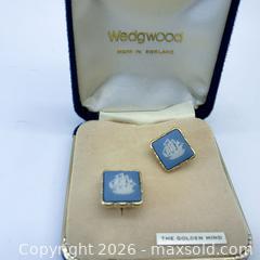 MaxSold Auction: Wedgwood Jasperware Cufflinks, Golden Hind Ship Motif (3 pairs) - Vancouver (British Columbia, Canada) SELLER MANAGED Downsizing Online Auction - W20th Avenue (CONDO)