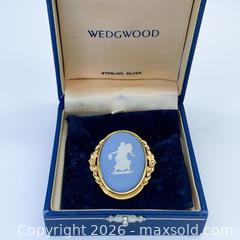 MaxSold Auction: Wedgwood Oval Jasperware Cameo Brooch - Vancouver (British Columbia, Canada) SELLER MANAGED Downsizing Online Auction - W20th Avenue (CONDO)