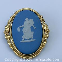 MaxSold Auction: Wedgwood Oval Jasperware Cameo Brooch - Vancouver (British Columbia, Canada) SELLER MANAGED Downsizing Online Auction - W20th Avenue (CONDO)