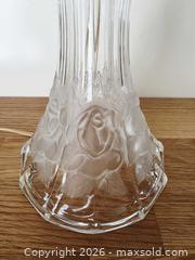 MaxSold Auction: Crystal Vintage Pressed Glass Boudouir Lamp - London (Ontario, Canada) SELLER MANAGED Downsizing Online Auction - Centre Street (CONDO)