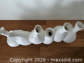 MaxSold Auction: Interconnected Ceramic Bud Vases - London (Ontario, Canada) SELLER MANAGED Downsizing Online Auction - Centre Street (CONDO)