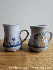 MaxSold Auction: Set of 2 Signed Studio Pottery Mugs, Glazed Stoneware - London (Ontario, Canada) SELLER MANAGED Downsizing Online Auction - Centre Street (CONDO)