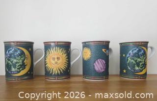 MaxSold Auction: Vintage Celestial Mugs : 90s Set of Four - London (Ontario, Canada) SELLER MANAGED Downsizing Online Auction - Centre Street (CONDO)