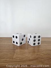 MaxSold Auction: Vintage Ceramic Dice Salt and Pepper Shakers: Novelty Gaming Cruet Set - London (Ontario, Canada) SELLER MANAGED Downsizing Online Auction - Centre Street (CONDO)