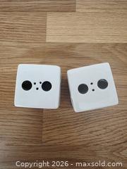 MaxSold Auction: Vintage Ceramic Dice Salt and Pepper Shakers: Novelty Gaming Cruet Set - London (Ontario, Canada) SELLER MANAGED Downsizing Online Auction - Centre Street (CONDO)