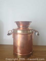 MaxSold Auction: Vintage copper and brass milk can - London (Ontario, Canada) SELLER MANAGED Downsizing Online Auction - Centre Street (CONDO)