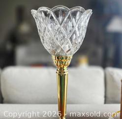 MaxSold Auction: Vintage Excelsior brass Torchiere Table Lamp  - London (Ontario, Canada) SELLER MANAGED Downsizing Online Auction - Centre Street (CONDO)