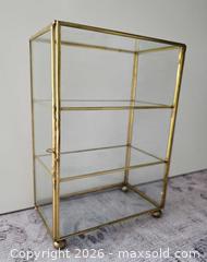 MaxSold Auction: Vintage Glass & Brass Display Cabinet - London (Ontario, Canada) SELLER MANAGED Downsizing Online Auction - Centre Street (CONDO)