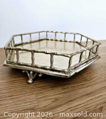 MaxSold Auction: Vintage Hollywood Regency Brass Jewelry Tray Hexagon Shaped Faux Bamboo Style - London (Ontario, Canada) SELLER MANAGED Downsizing Online Auction - Centre Street (CONDO)