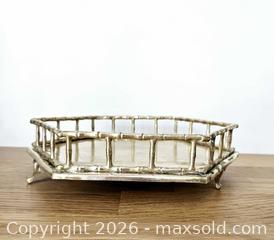 MaxSold Auction: Vintage Hollywood Regency Brass Jewelry Tray Hexagon Shaped Faux Bamboo Style - London (Ontario, Canada) SELLER MANAGED Downsizing Online Auction - Centre Street (CONDO)