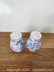 MaxSold Auction: Vintage Nikko Blue Peony salt and pepper shakers  - London (Ontario, Canada) SELLER MANAGED Downsizing Online Auction - Centre Street (CONDO)