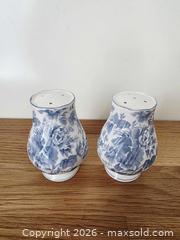 MaxSold Auction: Vintage Nikko Blue Peony salt and pepper shakers  - London (Ontario, Canada) SELLER MANAGED Downsizing Online Auction - Centre Street (CONDO)