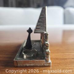 MaxSold Auction: Vintage Old Antique Brass effect British fire place mantel cat 1970s Trinket  - London (Ontario, Canada) SELLER MANAGED Downsizing Online Auction - Centre Street (CONDO)