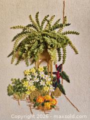 MaxSold Auction: Vintage Plants Crewel Flowers Boston Fern 3D Iconic Crewel  - London (Ontario, Canada) SELLER MANAGED Downsizing Online Auction - Centre Street (CONDO)