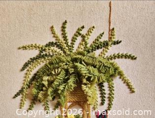 MaxSold Auction: Vintage Plants Crewel Flowers Boston Fern 3D Iconic Crewel  - London (Ontario, Canada) SELLER MANAGED Downsizing Online Auction - Centre Street (CONDO)