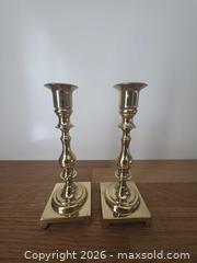 MaxSold Auction: Vintage Solid Brass Candlesticks (Pair) - London (Ontario, Canada) SELLER MANAGED Downsizing Online Auction - Centre Street (CONDO)