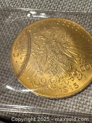 MaxSold Auction: Australian 100 corona gold coin 1915 - Elgin (Ontario, Canada) SELLER MANAGED Estate Sale Online Auction - Main