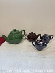 MaxSold Auction: Four tea pots  - Elgin (Ontario, Canada) SELLER MANAGED Estate Sale Online Auction - Main Street