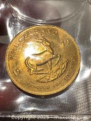 MaxSold Auction: South African Krugerrand gold bullion coin  - Elgin (Ontario, Canada) SELLER MANAGED Estate Sale Online Auction - Main