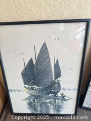 MaxSold Auction: Two framed boats watercolours  - Elgin (Ontario, Canada) SELLER MANAGED Estate Sale Online Auction - Main Street