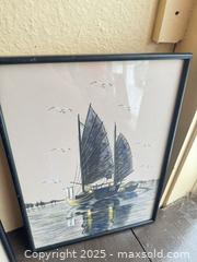 MaxSold Auction: Two framed boats watercolours  - Elgin (Ontario, Canada) SELLER MANAGED Estate Sale Online Auction - Main Street