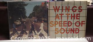 MaxSold Auction: 2 Vinyl LPs: The Beatles — Abbey Road; Wings — At the Speed of Sound - Toronto (Ontario, Canada) PARTNER MANAGED Reseller Online Auction - Queen Street West