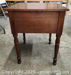 MaxSold Auction: Antique solid wood 2 drawer End Table - Toronto (Ontario, Canada) PARTNER MANAGED Reseller Online Auction - Queen Street West