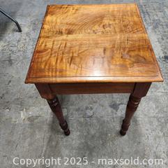 MaxSold Auction: Antique solid wood night stand / end table - Toronto (Ontario, Canada) PARTNER MANAGED Reseller Online Auction - Queen Street West