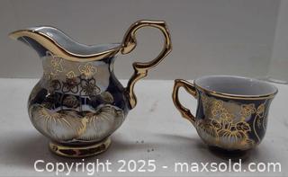 MaxSold Auction: Cobalt Blue Porcelain Tea/Coffee Service Set with Gold Gilt - Toronto (Ontario, Canada) PARTNER MANAGED Reseller Online Auction - Queen Street West