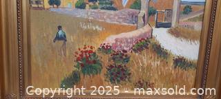 MaxSold Auction: Framed Oil Painting on Canvas - Rural Landscape with Cottages - Toronto (Ontario, Canada) PARTNER MANAGED Reseller Online Auction - Queen Street West