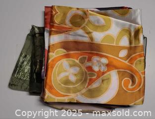 MaxSold Auction: Lot of 8 Women&#39;s Silk/Satin Scarves (Small–Medium) - Toronto (Ontario, Canada) PARTNER MANAGED Reseller Online Auction - Queen Street West
