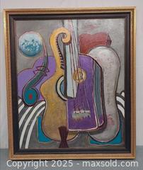 MaxSold Auction: Marc Jordan - Possibly &#34;Wounded&#34; (2013) Framed 36 x 42 in original painting - Toronto (Ontario, Canada) PARTNER MANAGED Reseller Online Auction - Queen Street West