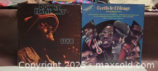 MaxSold Auction: Two Vintage 12&#34; Vinyl LPs: Donny Hathaway Live; Curtis in Chicago - Toronto (Ontario, Canada) PARTNER MANAGED Reseller Online Auction - Queen Street West