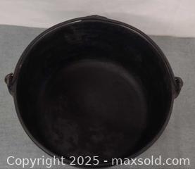 MaxSold Auction: Two Vintage Pots - Cast Iron Cauldron &#38; Copper-Plated Bucket - Toronto (Ontario, Canada) PARTNER MANAGED Reseller Online Auction - Queen Street West