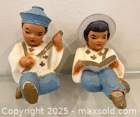 MaxSold Auction: Antique Chalkware Asian Boy and Girl Handmade Carved Figurines  - St. Catharines (Ontario, Canada) SELLER MANAGED Estate Sale Online Auction - Monique Crescent