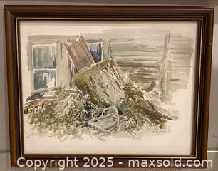 MaxSold Auction: Vintage Watercolour 1980 Signed L. Young - St. Catharines (Ontario, Canada) SELLER MANAGED Estate Sale Online Auction - Monique Crescent
