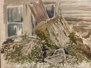 MaxSold Auction: Vintage Watercolour 1980 Signed L. Young - St. Catharines (Ontario, Canada) SELLER MANAGED Estate Sale Online Auction - Monique Crescent