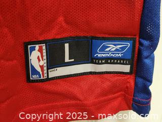MaxSold Auction: Allen Iverson Philadelphia Sixers 3 Alternate Red Jersey Men's Large - Toronto (Ontario, Canada) SELLER MANAGED Downsizing Online Auction - McAdam Avenue