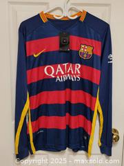MaxSold Auction: Lionel Messi 10 Barcelona FC Jersey New with Tag L - Toronto (Ontario, Canada) SELLER MANAGED Downsizing Online Auction - McAdam Avenue