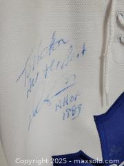 MaxSold Auction: Toronto Maple Leafs Jersey Signed by Darryl Sittler, Mason Raymond, Jonathan Bernier - Toronto (Ontario, Canada) SELLER MANAGED Downsizing Online Auction - McAdam Avenue