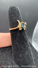 MaxSold Auction: 10k yellow gold sapphire & diamond ring with appraisal - Markham (Ontario, Canada) PARTNER MANAGED Downsizing Online Auction - Loring Crescent