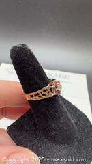MaxSold Auction: 9k yellow gold ruby & diamond ring with certificate  - Markham (Ontario, Canada) PARTNER MANAGED Downsizing Online Auction - Loring Crescent