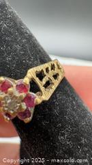 MaxSold Auction: 9k yellow gold ruby & diamond ring with certificate  - Markham (Ontario, Canada) PARTNER MANAGED Downsizing Online Auction - Loring Crescent