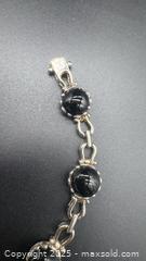 MaxSold Auction: Black onyx sterling silver bracelet  - Markham (Ontario, Canada) PARTNER MANAGED Downsizing Online Auction - Loring Crescent