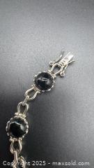 MaxSold Auction: Black onyx sterling silver bracelet  - Markham (Ontario, Canada) PARTNER MANAGED Downsizing Online Auction - Loring Crescent